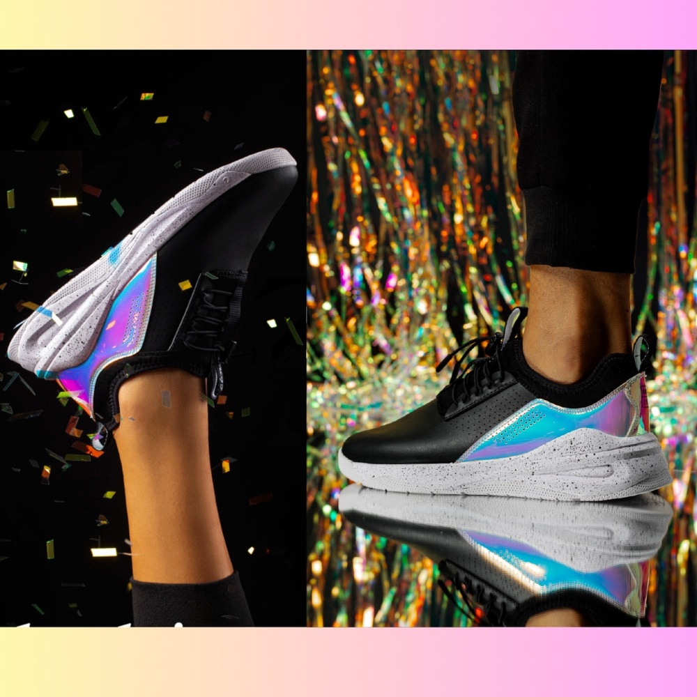 NEW Clove [ 7.5 Women ] Black Holographic 2022 Birthday Limited Edition Sneakers